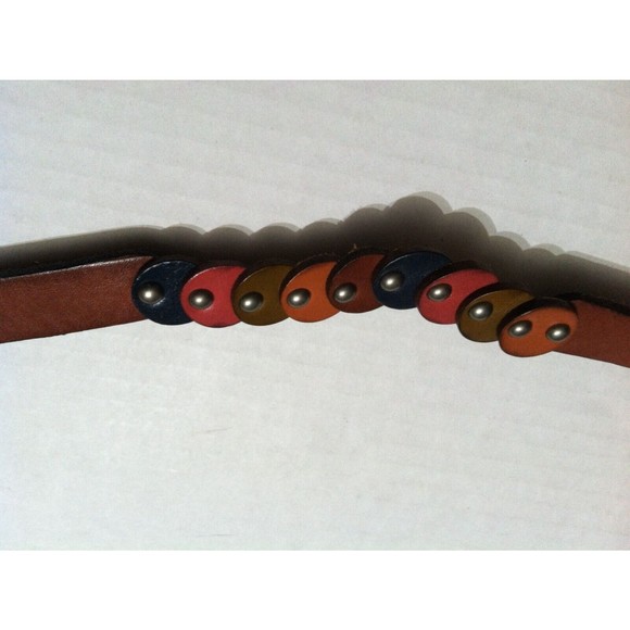 FOSSIL WOMENS NEW BROWN LEATHER BELT SIZE: L  LENGTH: 44\